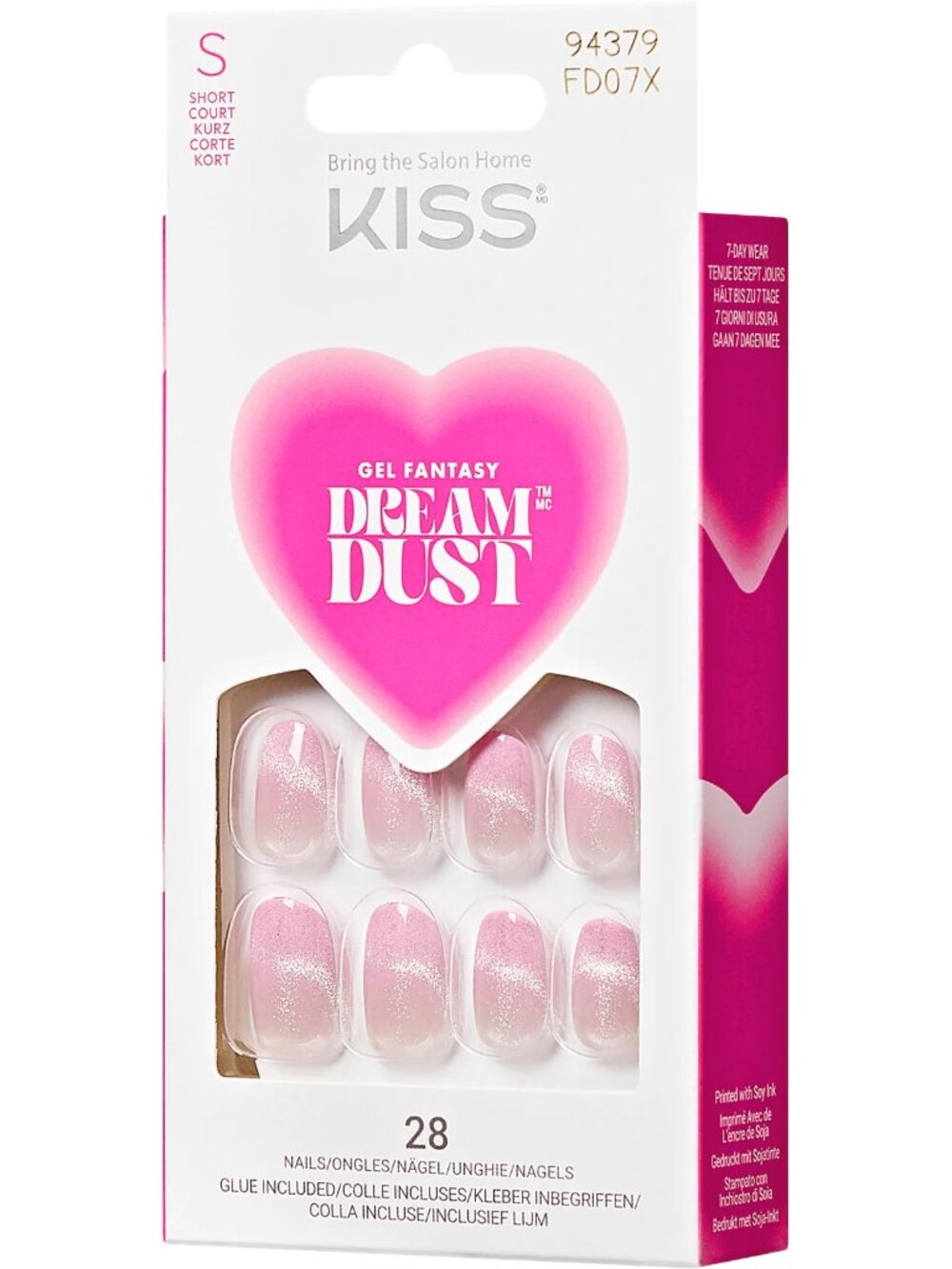 KISS Gel Fantasy Dreamdust Nails Short length - Future Love